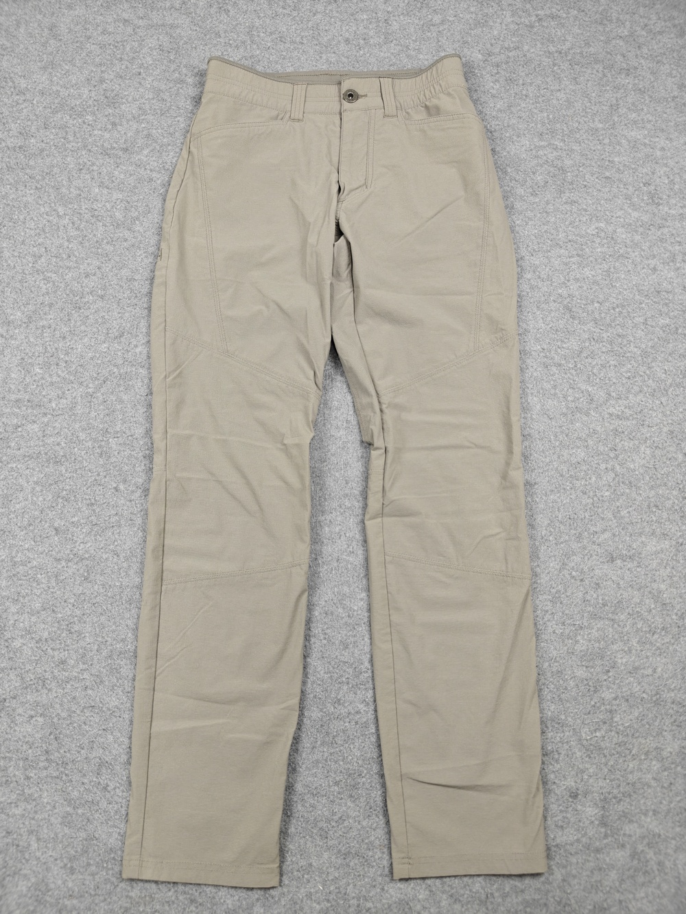 Kuhl Pants Mens 28x32 Beige Cargo Slim Microfiber Nylon Spandex DECEPTR